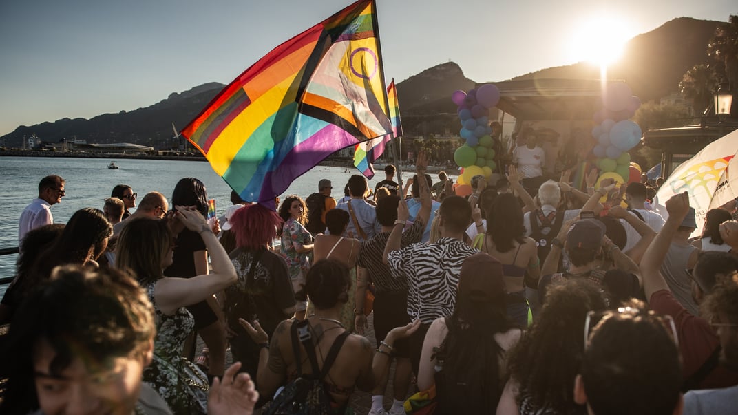 Парад за права ЛГБТ спільноти, 28 червня 2025 року, Салерно, Італія.