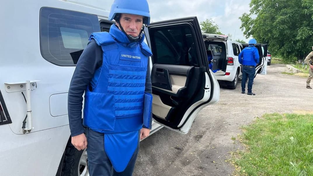 Генеральний директор МАГАТЕ Рафаель Ґроссі на території тимчасово окупованої Запорізької області