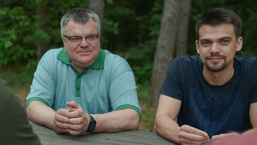 Віктор Бабарико (зліва) та його син Едуард (справа)