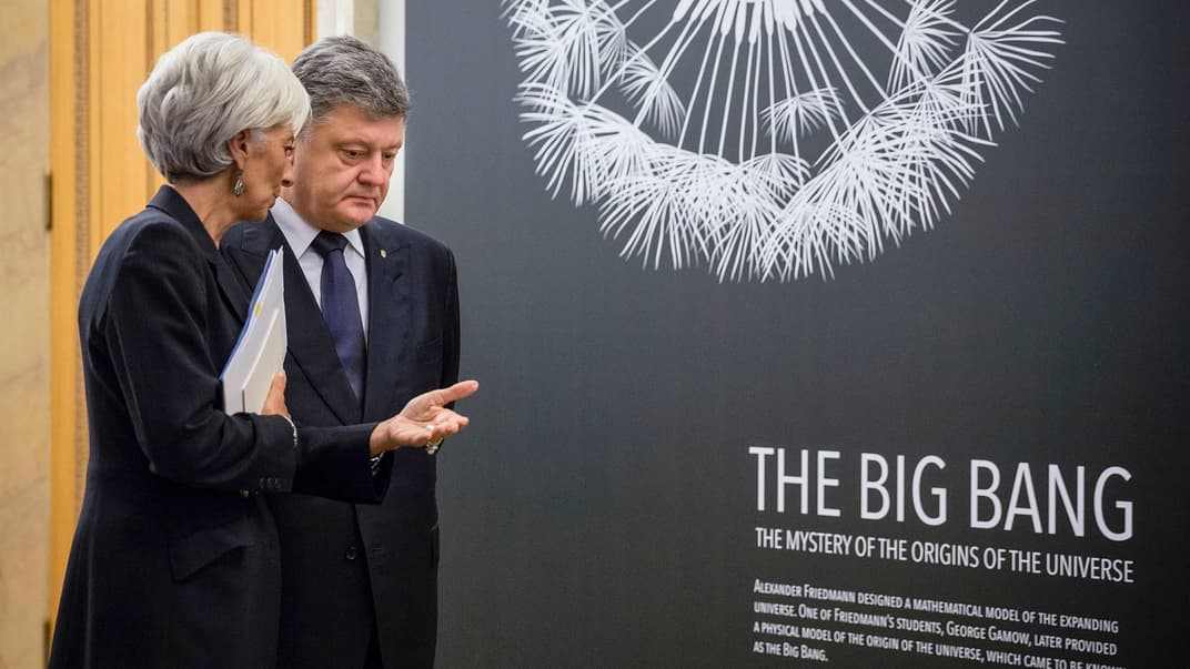 Очільниця Міжнародного валютного фонду Крістін Лагард та президент України Петро Порошенко у Києві 6 вересня 2015 року