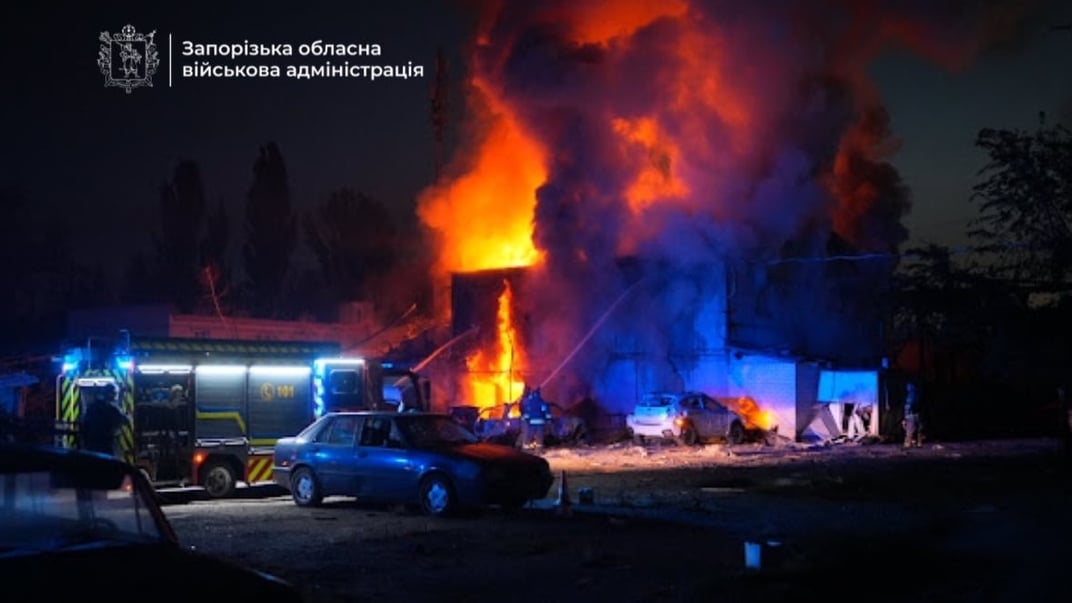 Наслідки удару по Запоріжжю