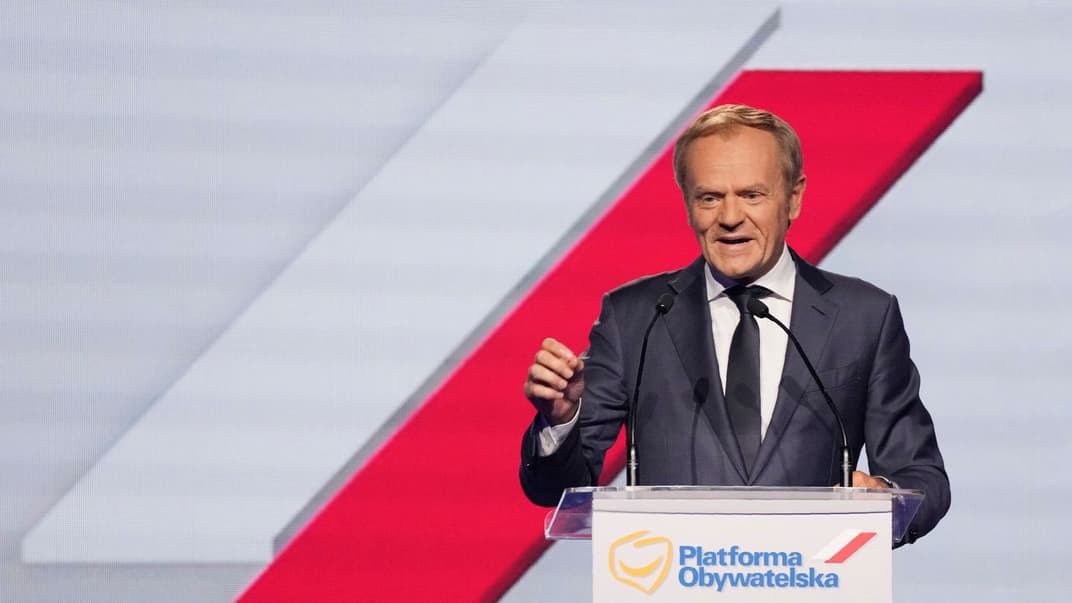 Дональд Туск виступає на з’їзді партії «Громадянська платформа». Варшава, Польща, 3 липня 2021 року