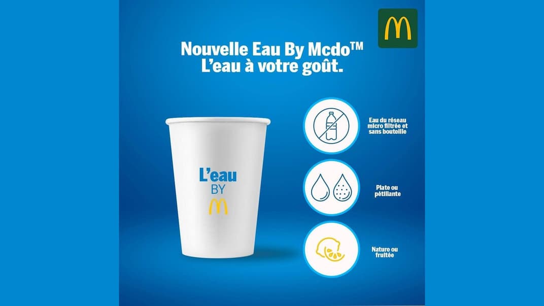 «Eau by McDo», рекламный постер