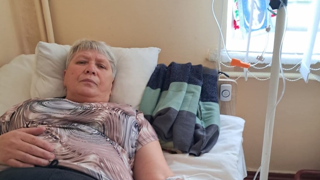 Участница акции голодовки Елена