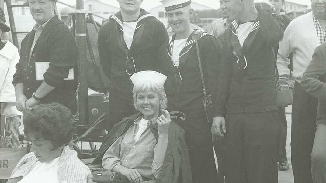 Дорис Дэй во время съемок