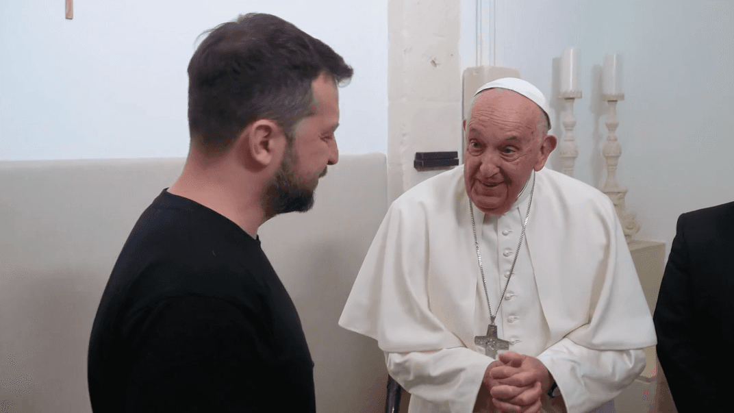 Владимир Зеленский и Папа Франциск встретились в Италии, 14 июня 2024 года