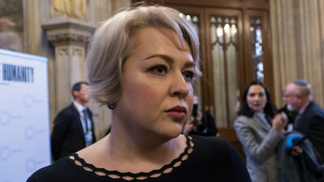 Чрезвычайный и полномочный посол Украины в Великобритании Наталья Галибаренко, презентация проекта Мемориального центра Холокоста «Бабий Яр», Лондон, 28 января 2019 года