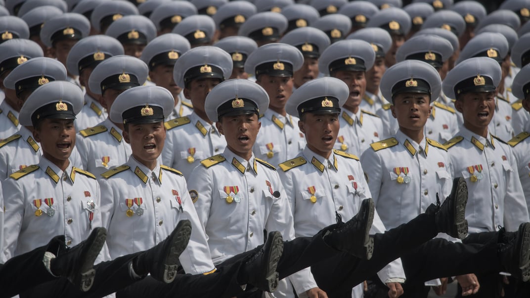 Ілюстративне фото. Війська КНДР на параді у 2017 році