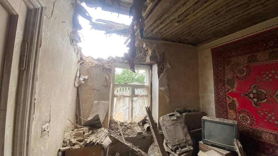 Последствия российских обстрелов Никополя, 11 августа 2023 года