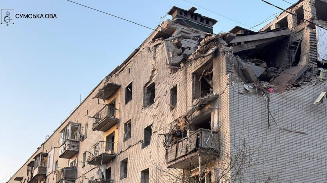Последствия российского обстрела в Сумской области