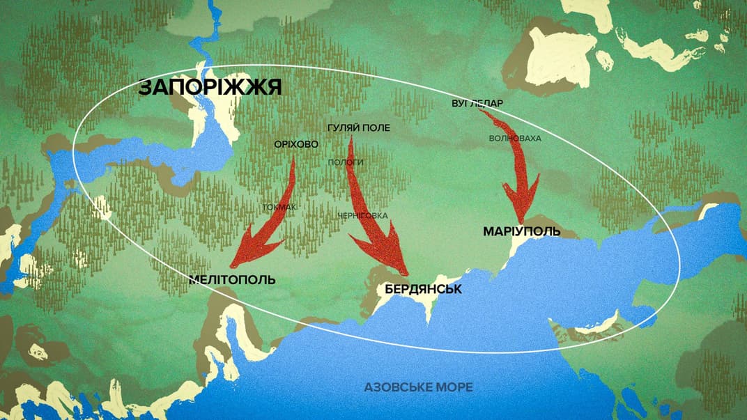 Потенциальные направления наступления ВСУ