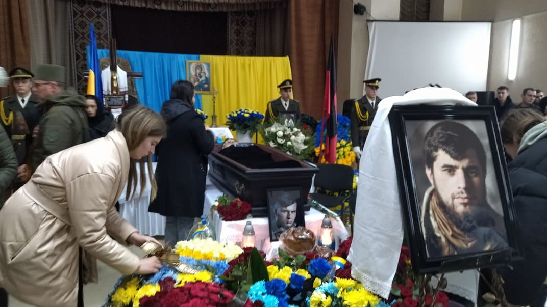 Прощание с героем Украины Дмитрием Коцюбайло (позывной «Да Винчи»)