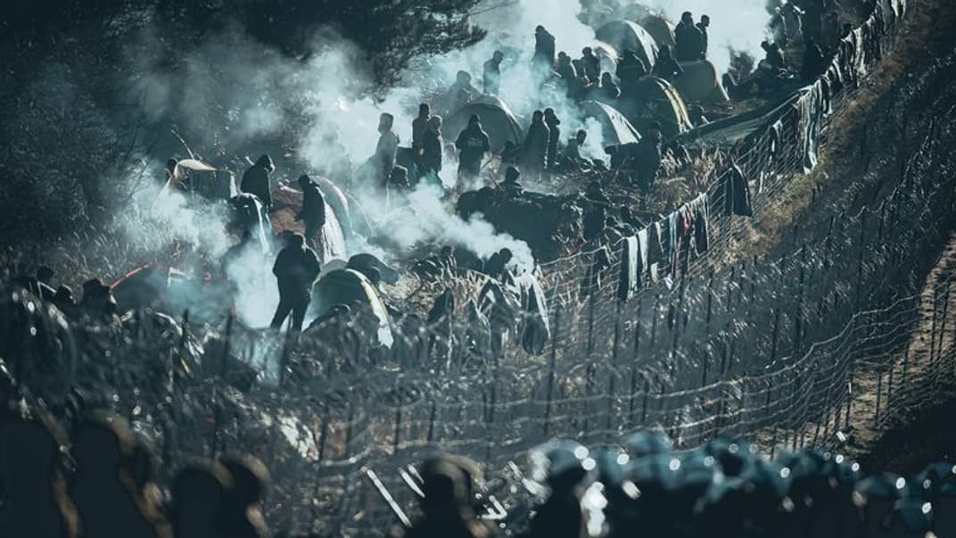 Мигранты на белорусско-польской границе