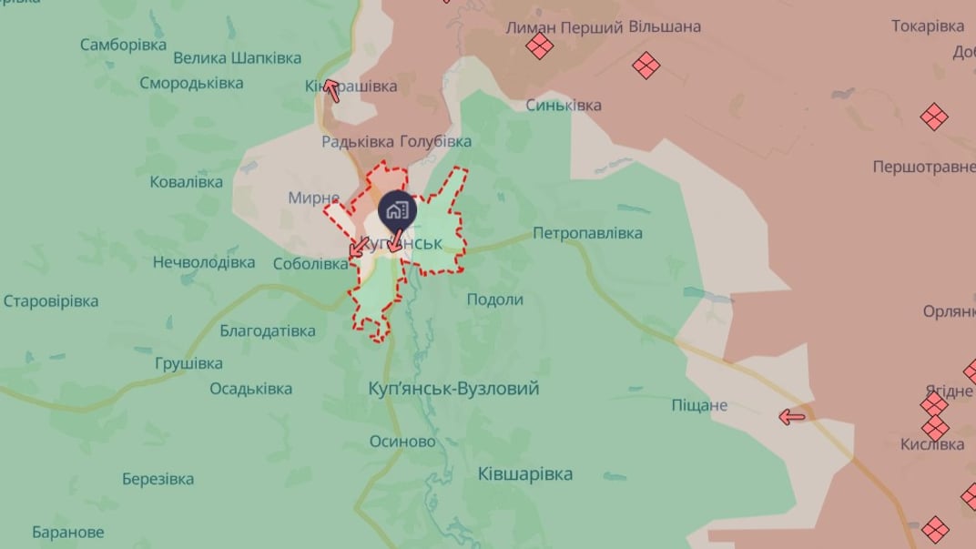 В северную часть Купянска смогли проникнуть российские войска