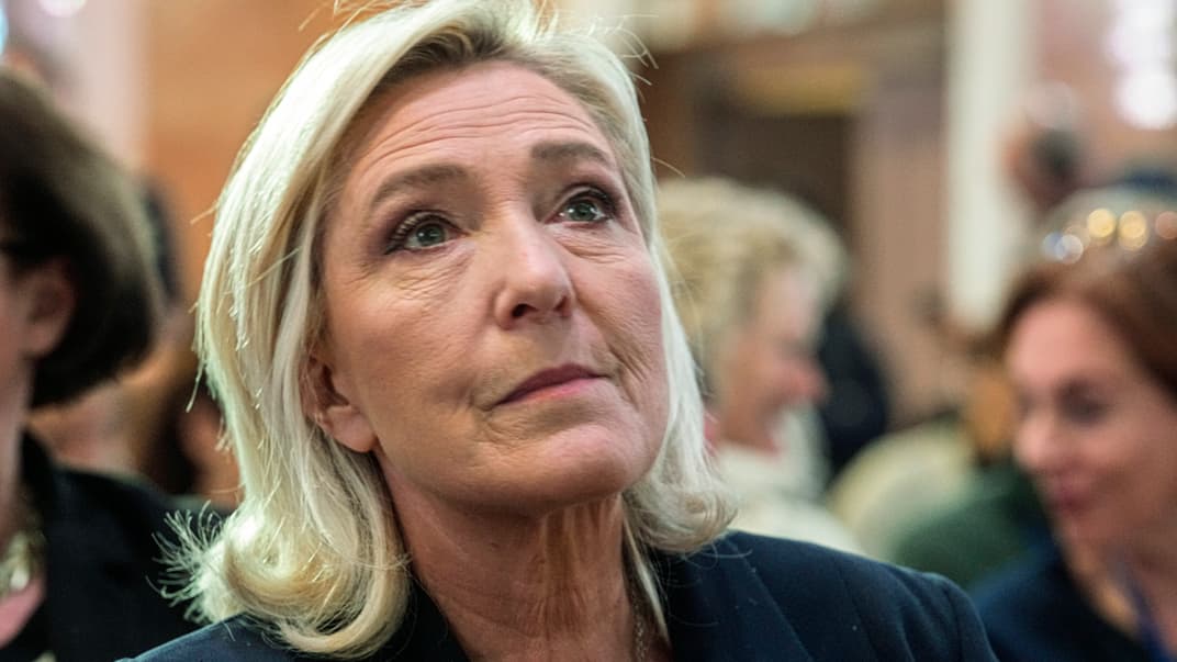 Лідерка французької ультраправої партії «Національне об’єднання» Марін Ле Пен, Париж, 15 січня 2024 року