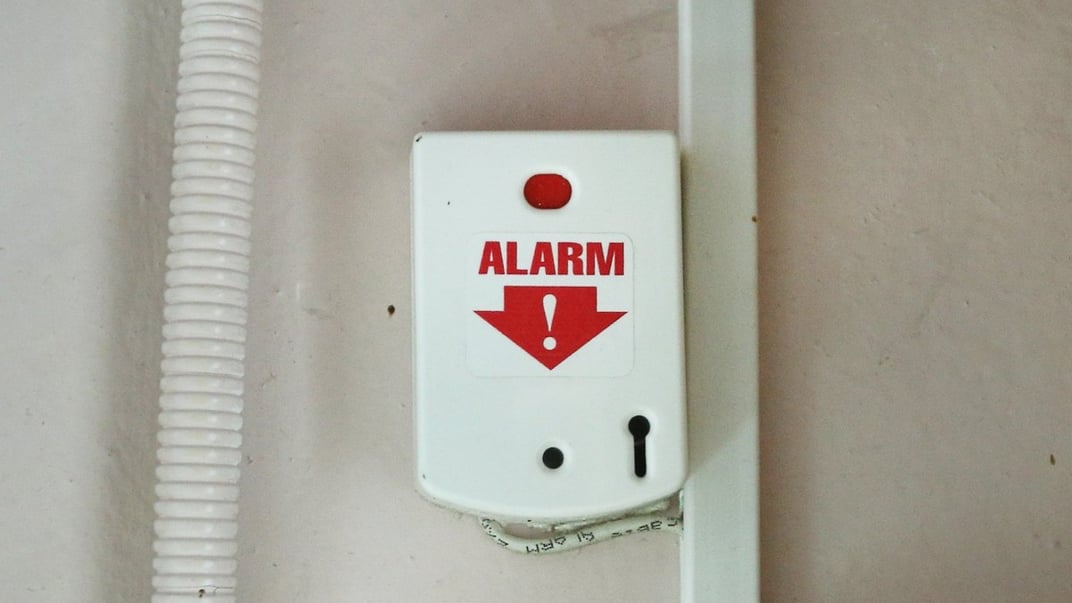 "Тривожна" кнопка в приміщенні школі №210, в Києві, 25 жовтня 2018 року