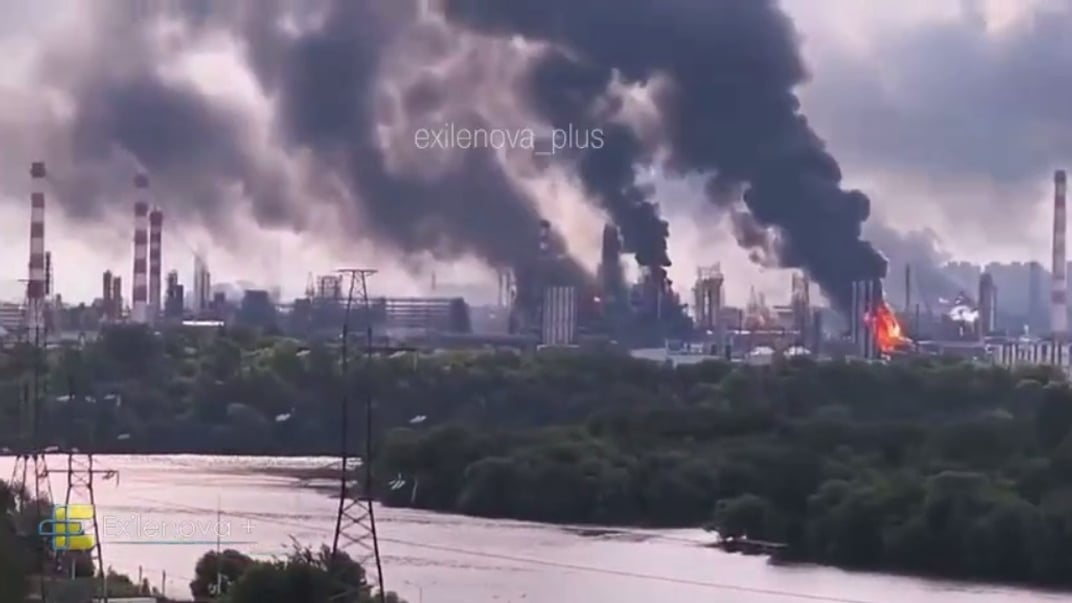 Пожар на Московском НПЗ, 18 июня 2026 года