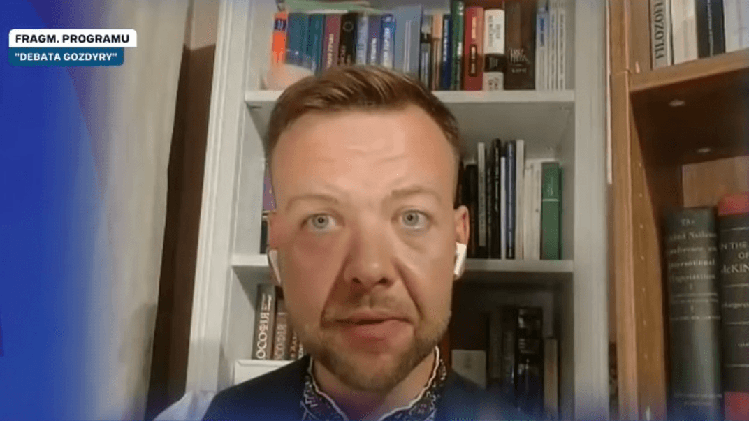 Журналіст Віталій Мазуренко в етері Polsat News