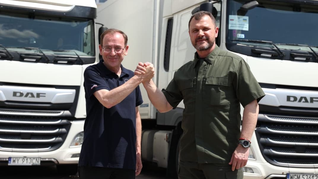 Министр внутренних дел Польши Мариуш Каминский и глава МВД Украины Игорь Клименко