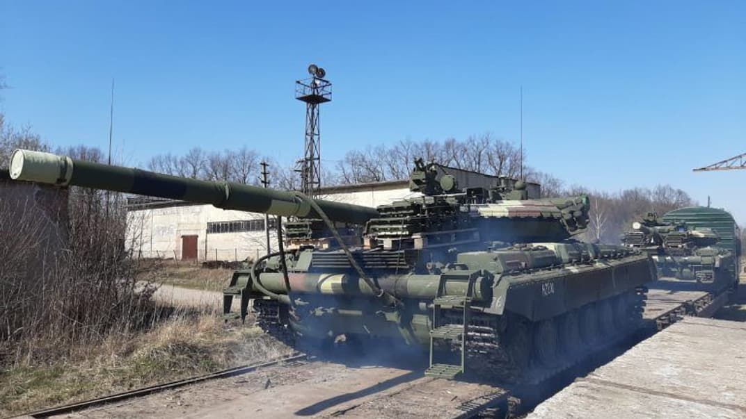 Танки Т-64, изготовленные на Львовском бронетанковом заводе