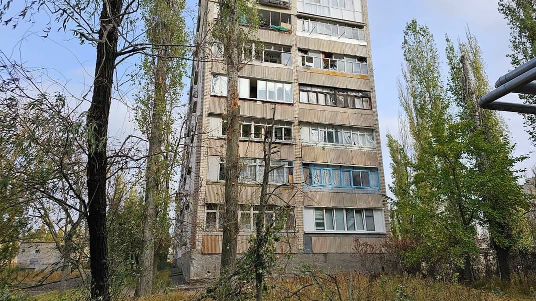 Последствия российских обстрелов Херсона, 4 ноября 2023 года