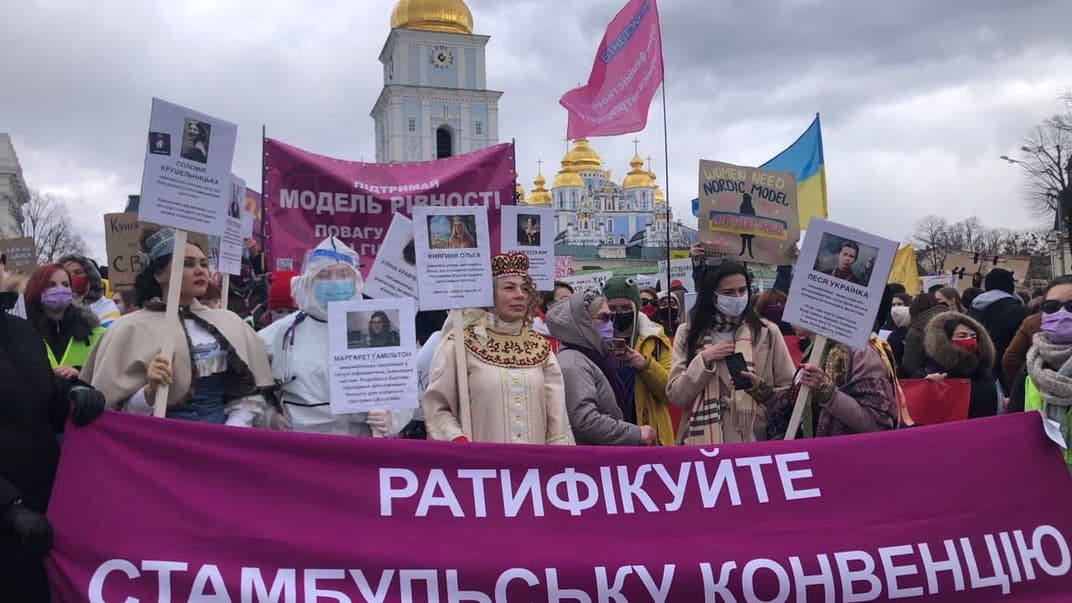 Марш за права жінок, Київ, 8 березня 2021 року