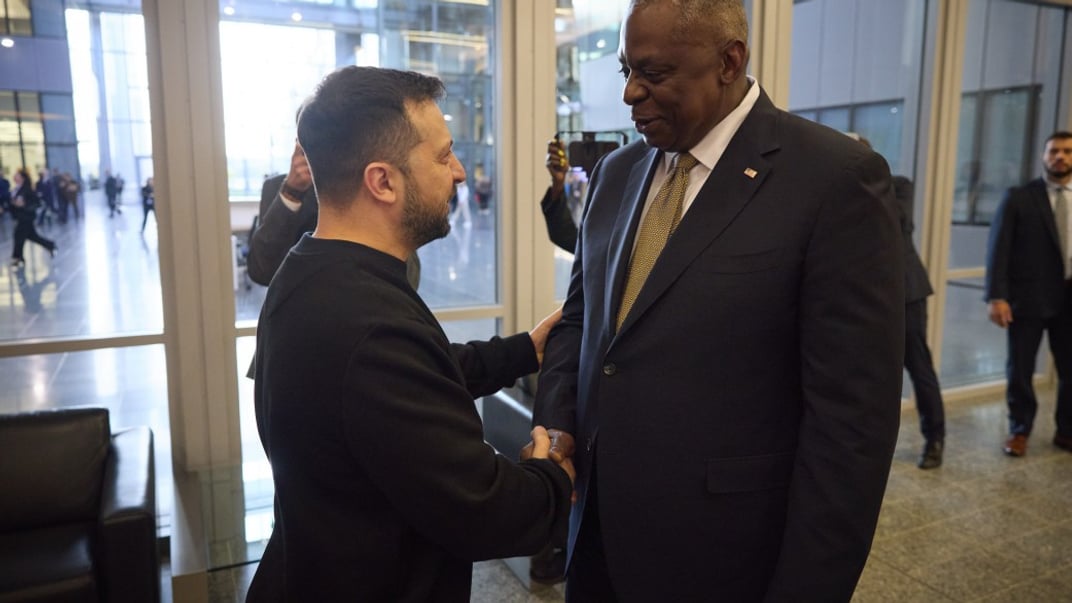 Президент Украины Владимир Зеленский и министр обороны США Ллойд Остин