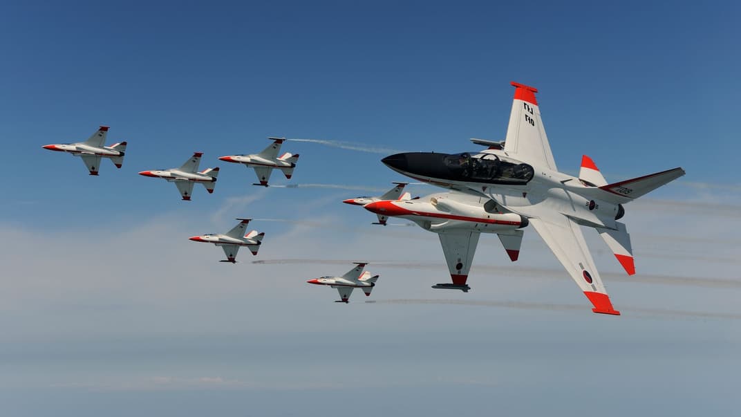 Истребители FA-50, иллюстративное фото