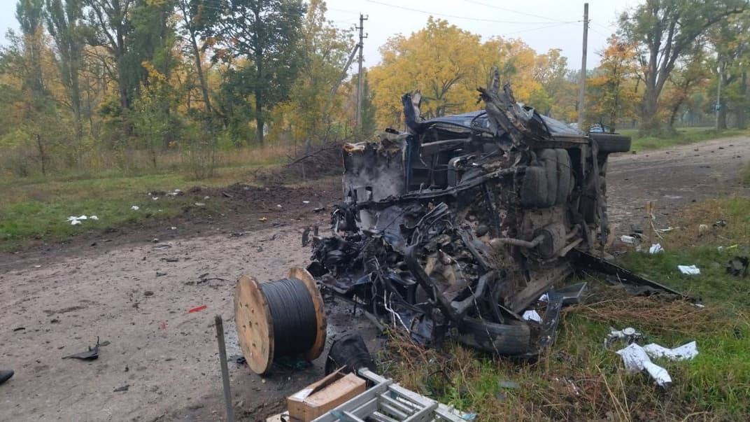 Підірваний автомобіль на Сумщині, 2 жовтня 2022 року