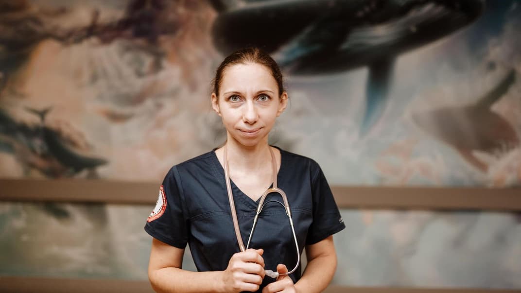 Врач «Охматдета» Оксана Леонтьева