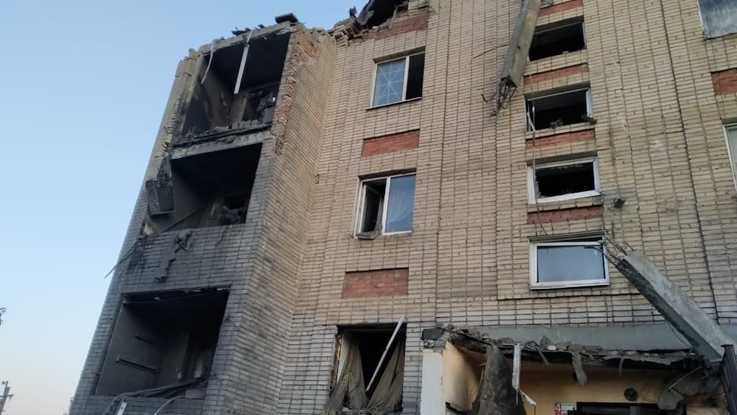 Наслідки російського обстрілу в Торецьку, Донецька область