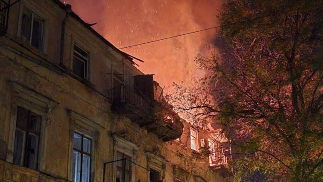 Последствия российских обстрелов в Одессе, 14 ноября 2024 года