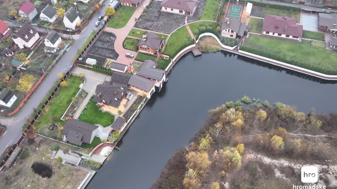 Имение в селе Процив Киевской области. Кадр с дрона