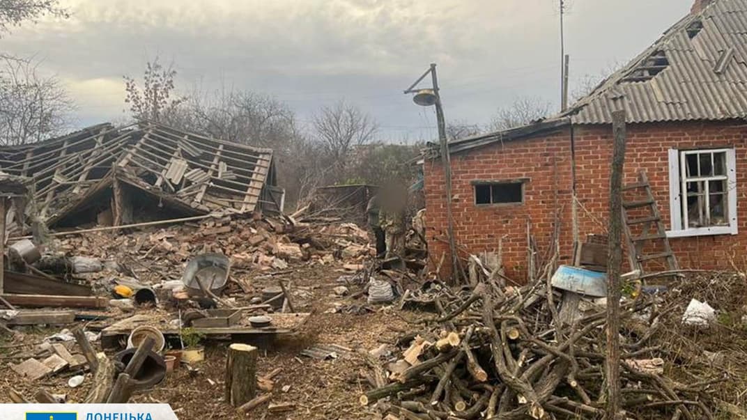 Последствия российского обстрела Донецкой области 8 ноября