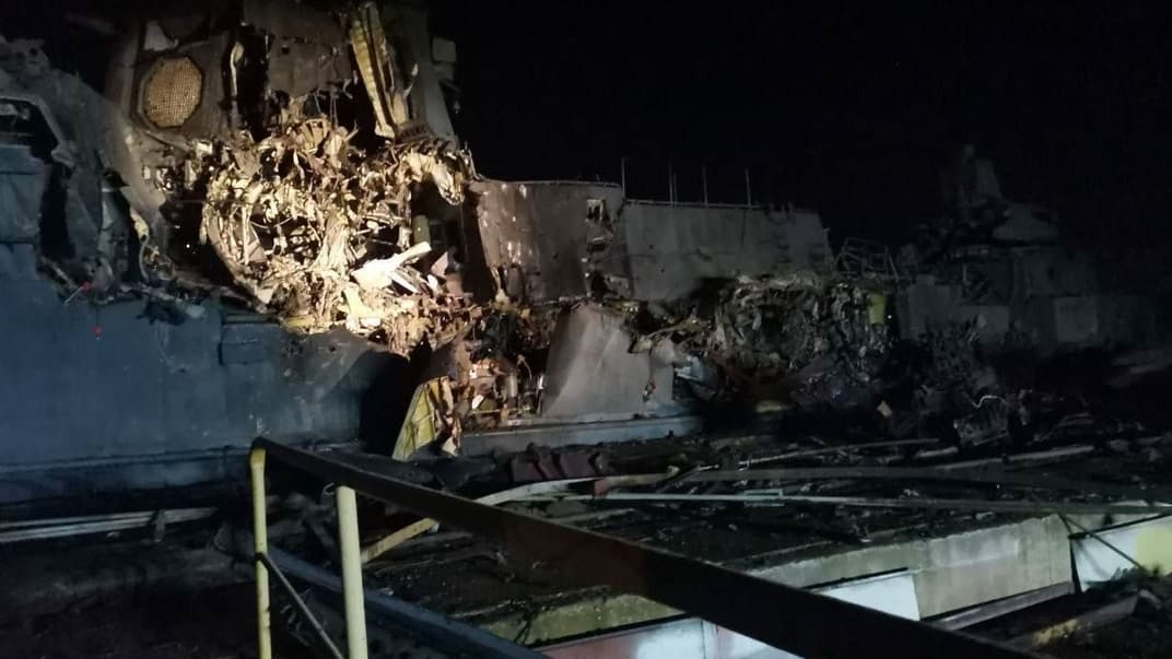 Пораженный в Керчи 4 ноября российский корабль «Аскольд»