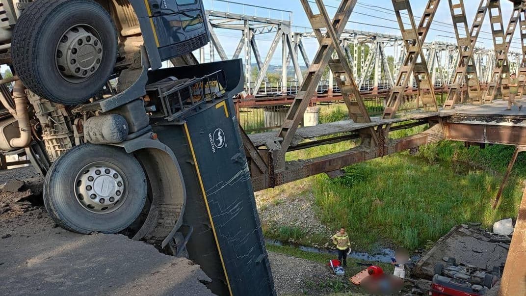 Обвал транспортного мосту через річку Тересва, 24 липня 2023 року