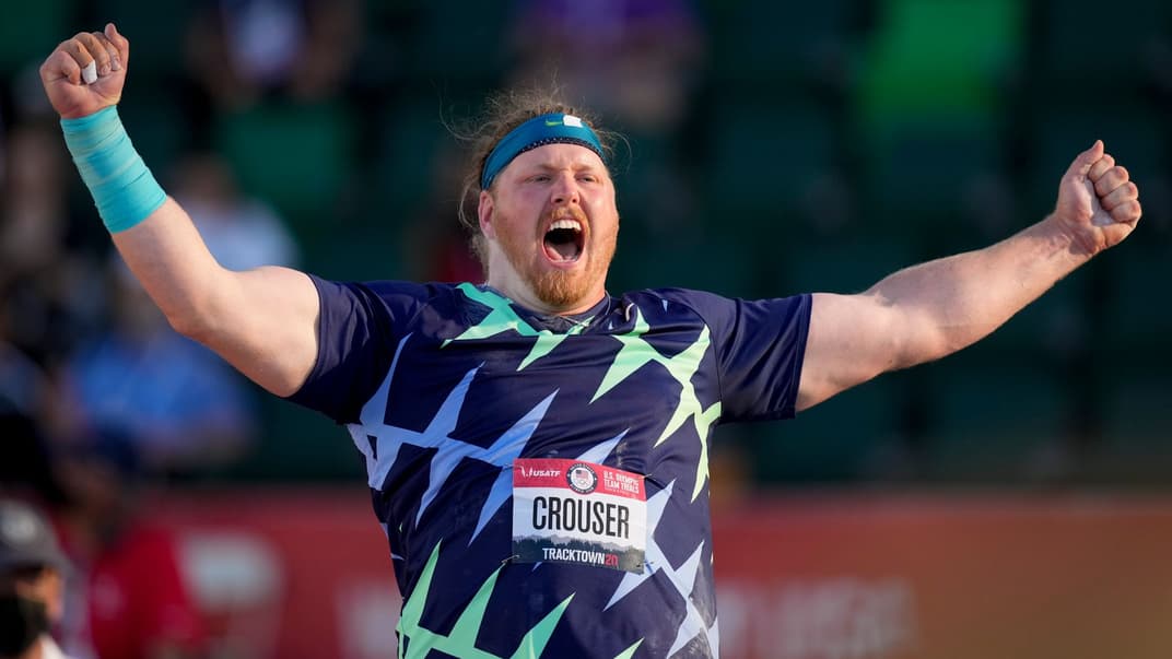Райан Краузер установил новый мировой рекорд по толканию ядра, Юджин, США, 18 июня 2021 года