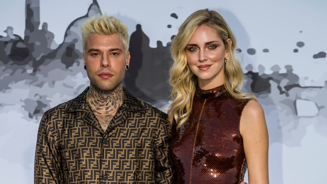 Итальянский рэпер Fedez с женой, дизайнером Кьярой Ферраньи. Рим, Италия, июль 2019 года