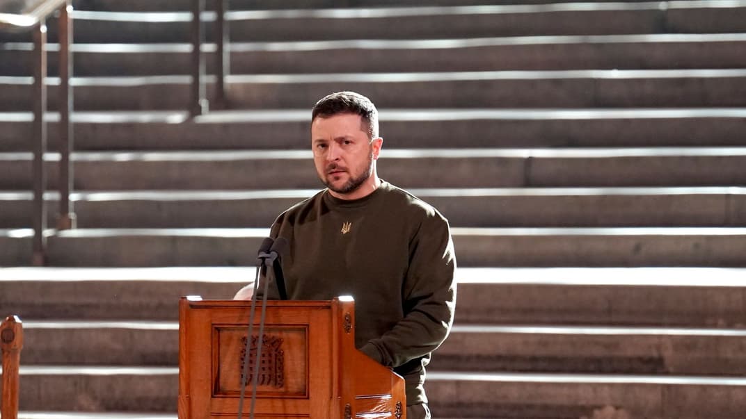 Президент Володимир Зеленський звертається до парламентарів у Вестмінстер-холі, Лондон, 8 лютого 2023 року