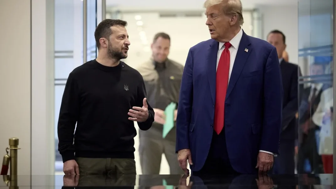 Володимир Зеленський і Дональд Трамп під час зустрічі у вересні 2024 року