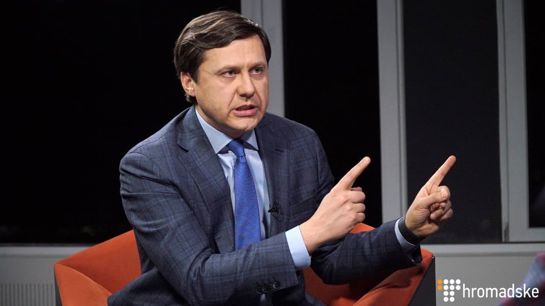 Кандидат у президенти України Ігор Шевченко у студії Громадського, 7 березня, 2019 року.