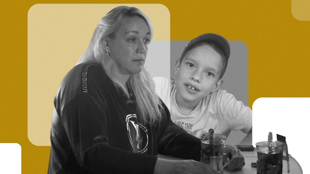 Полина Киндра и ее 9-летний внук Никита Биланчук