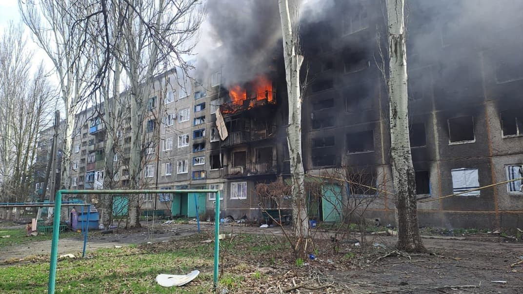 Наслідки обстрілу Донеччини
