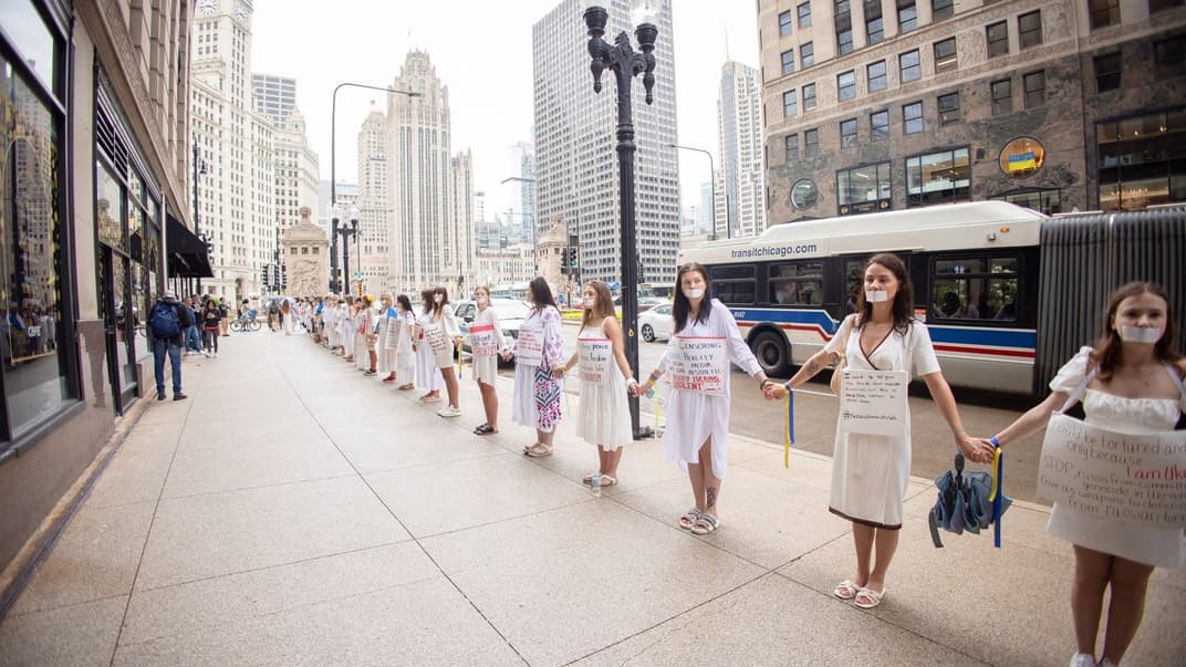 «Живая цепь» в Чикаго