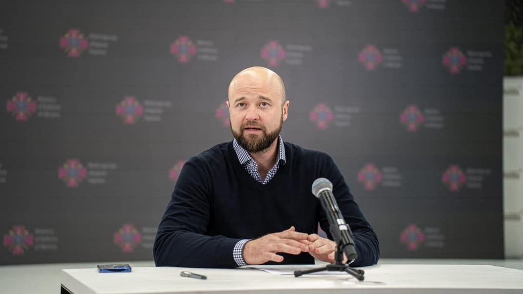 Заместитель министра обороны Украины Дмитрий Клименков на брифинге 1 ноября 2023 года