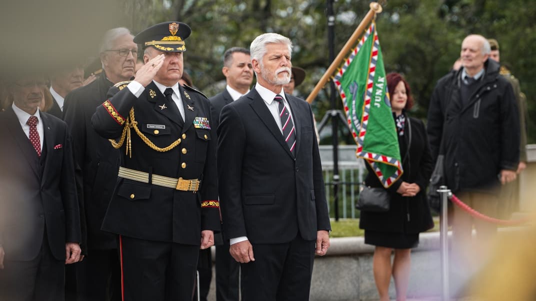 Ілюстративне фото. Президент Чехії Петр Павел під час заходів 8 травня, коли в Чехії відзначають День визволення від фашизму