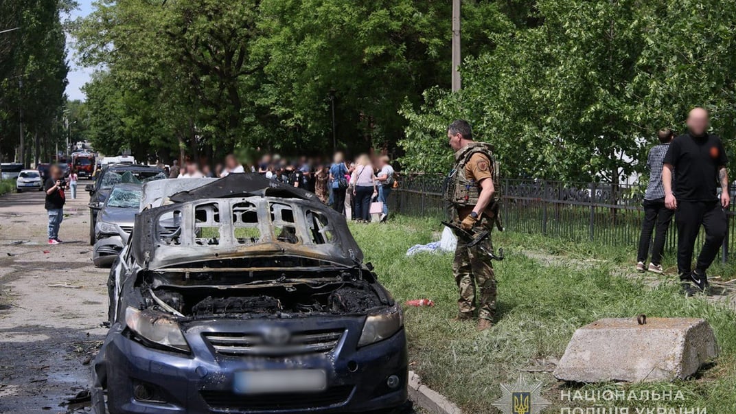 Наслідки російського удару по Запоріжжю