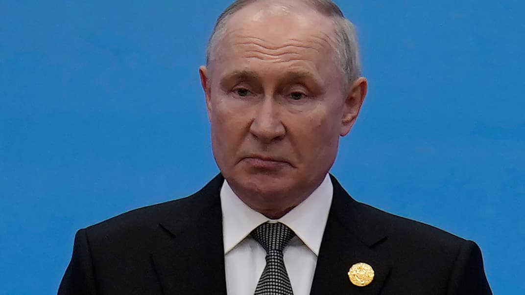 Президент россии владимир путин во время выступления на форуме «Один пояс, один путь» в Пекине, 18 октября 2023 года