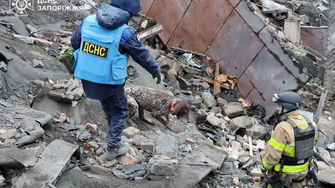 Последствия российского удара по Запорожью, 18 января 2025 года