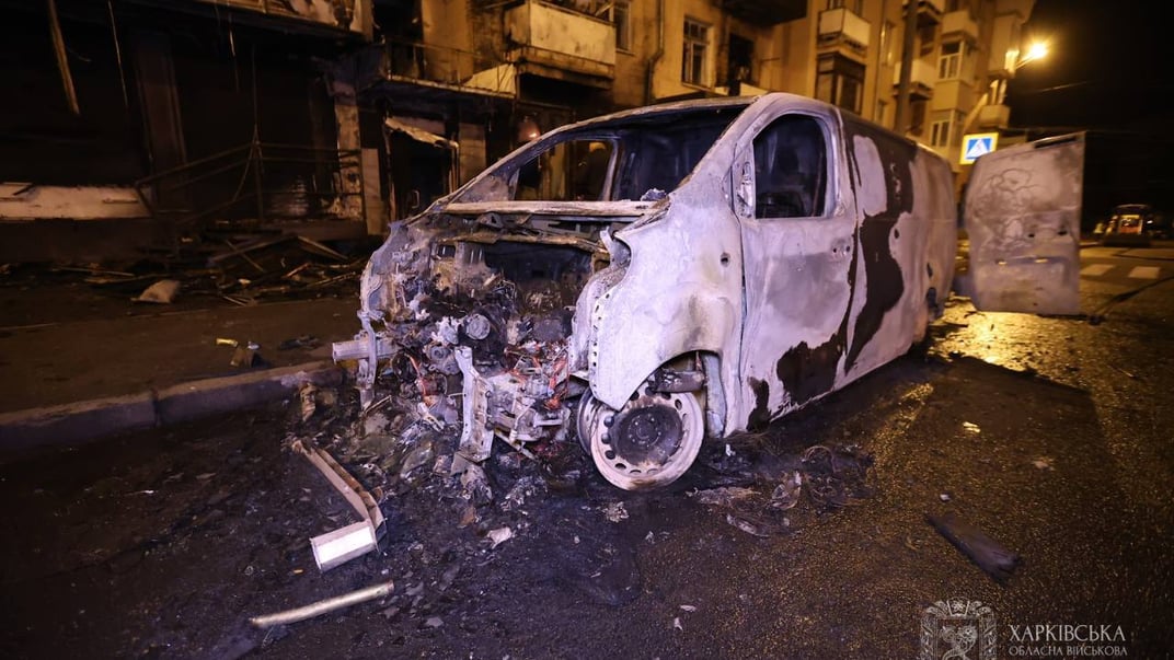 Последствия российской дроновой атаки по городу Харьков, 3 мая 2025 года